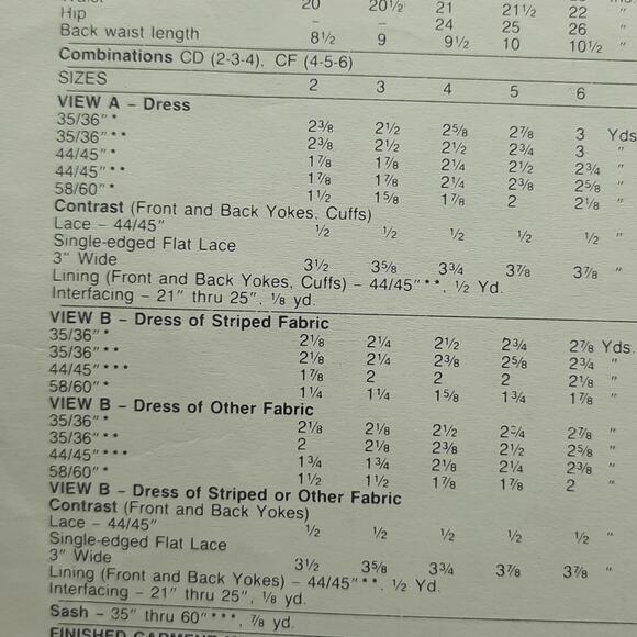 Vintage McCall's Sewing Pattern 3343 Little Girl's Dress & Sash Size 4-5-6 - Picture 5 of 5